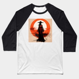 Artsy Female Samurai Baseball T-Shirt